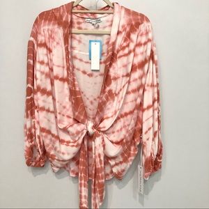 NWT- Young Fabulous, & Broke Carmen Tie Dye Top